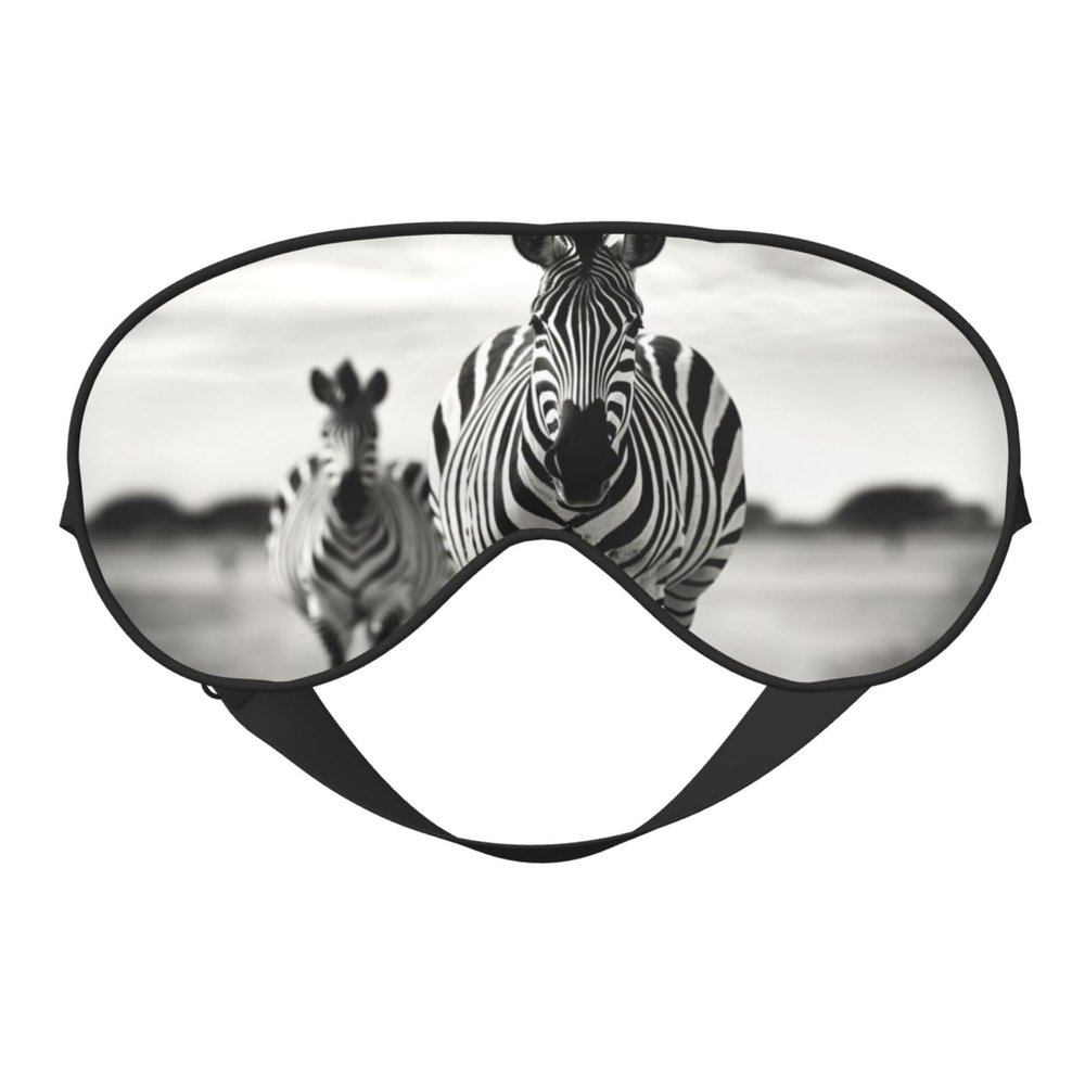 Zebra3 Print Sleep Mask Silk-Like Eye Mask Sleeping Eye Mask for Women Men for Travel Sleep Relaxation
