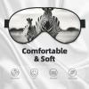 Zebra3 Print Sleep Mask Silk-Like Eye Mask Sleeping Eye Mask for Women Men for Travel Sleep Relaxation view 3