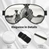 Zebra3 Print Sleep Mask Silk-Like Eye Mask Sleeping Eye Mask for Women Men for Travel Sleep Relaxation view 4
