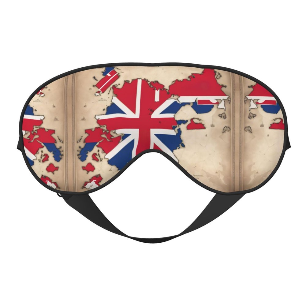 Abstract Georgian Flag Map03 Print Sleep Mask Silk-Like Eye Mask Sleeping Eye Mask for Women Men for Travel Sleep Relaxation