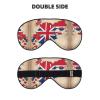Abstract Georgian Flag Map03 Print Sleep Mask Silk-Like Eye Mask Sleeping Eye Mask for Women Men for Travel Sleep Relaxation view 2