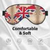 Abstract Georgian Flag Map03 Print Sleep Mask Silk-Like Eye Mask Sleeping Eye Mask for Women Men for Travel Sleep Relaxation view 3