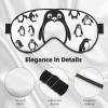 Cute Penguin Print Sleep Mask Silk-Like Eye Mask Sleeping Eye Mask for Women Men for Travel Sleep Relaxation view 4
