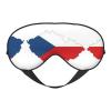 The Czech Republic Flag Map Print Sleep Mask Silk-Like Eye Mask Sleeping Eye Mask for Women Men for Travel Sleep Relaxation view 1