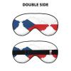 The Czech Republic Flag Map Print Sleep Mask Silk-Like Eye Mask Sleeping Eye Mask for Women Men for Travel Sleep Relaxation view 2