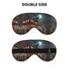 HDSKFNS Halloween Carnival Party Print Sleep Mask Silk-Like Eye Mask Sleeping Eye Mask For Women Men For Travel Sleep Relaxation view 2