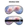 3 Colorful Flowers1 Print Sleep Mask Silk-Like Eye Mask Sleeping Eye Mask for Women Men for Travel Sleep Relaxation view 2