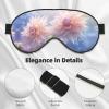 3 Colorful Flowers1 Print Sleep Mask Silk-Like Eye Mask Sleeping Eye Mask for Women Men for Travel Sleep Relaxation view 4