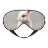 Cute White Rabbit Print Sleep Mask Silk-Like Eye Mask Sleeping Eye Mask for Women Men for Travel Sleep Relaxation view 1