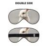 Cute White Rabbit Print Sleep Mask Silk-Like Eye Mask Sleeping Eye Mask for Women Men for Travel Sleep Relaxation view 2