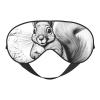 Cartoon Squirrel Print Sleep Mask Silk-Like Eye Mask Sleeping Eye Mask for Women Men for Travel Sleep Relaxation view 1