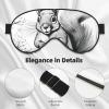 Cartoon Squirrel Print Sleep Mask Silk-Like Eye Mask Sleeping Eye Mask for Women Men for Travel Sleep Relaxation view 4
