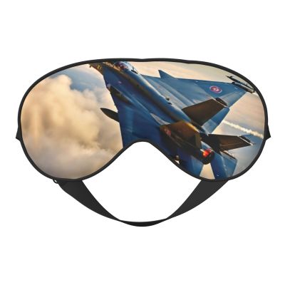 Aircraft Fighter Jets Print Sleep Mask Silk-Like Eye Mask Sleeping Eye Mask for Women Men for Travel Sleep Relaxation