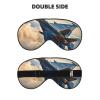 Aircraft Fighter Jets Print Sleep Mask Silk-Like Eye Mask Sleeping Eye Mask for Women Men for Travel Sleep Relaxation view 2