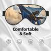 Aircraft Fighter Jets Print Sleep Mask Silk-Like Eye Mask Sleeping Eye Mask for Women Men for Travel Sleep Relaxation view 3