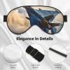 Aircraft Fighter Jets Print Sleep Mask Silk-Like Eye Mask Sleeping Eye Mask for Women Men for Travel Sleep Relaxation view 4