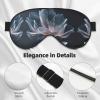3D Flower Print Sleep Mask Silk-Like Eye Mask Sleeping Eye Mask for Women Men for Travel Sleep Relaxation view 4