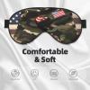 Camo American Flags Print Sleep Mask Silk-Like Eye Mask Sleeping Eye Mask for Women Men for Travel Sleep Relaxation view 3