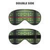 American Football Field and Ball Print Sleep Mask Silk-Like Eye Mask Sleeping Eye Mask for Women Men for Travel Sleep Relaxation view 2