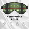 American Football Field and Ball Print Sleep Mask Silk-Like Eye Mask Sleeping Eye Mask for Women Men for Travel Sleep Relaxation view 3