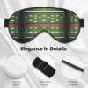 American Football Field and Ball Print Sleep Mask Silk-Like Eye Mask Sleeping Eye Mask for Women Men for Travel Sleep Relaxation view 4