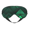 Black and Gold Geometric Print Sleep Mask Silk-Like Eye Mask Sleeping Eye Mask for Women Men for Travel Sleep Relaxation view 1