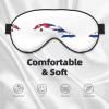 Cuban Flag Map Print Sleep Mask Silk-Like Eye Mask Sleeping Eye Mask for Women Men for Travel Sleep Relaxation view 3