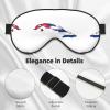 Cuban Flag Map Print Sleep Mask Silk-Like Eye Mask Sleeping Eye Mask for Women Men for Travel Sleep Relaxation view 4