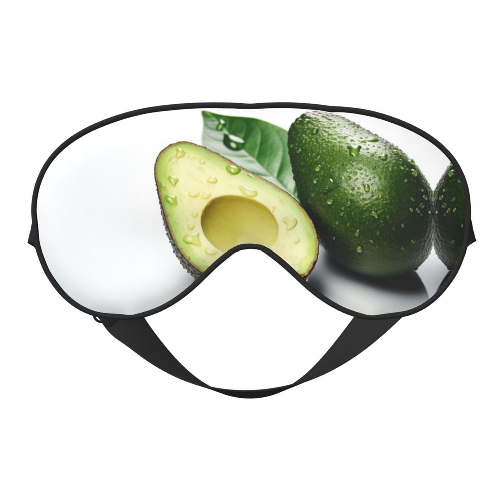 Avocado2 Print Sleep Mask Silk-Like Eye Mask Sleeping Eye Mask for Women Men for Travel Sleep Relaxation