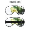 Avocado2 Print Sleep Mask Silk-Like Eye Mask Sleeping Eye Mask for Women Men for Travel Sleep Relaxation view 2