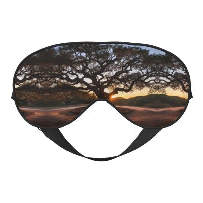 HDSKFNS Heart Tree Print Sleep Mask Silk-Like Eye Mask Sleeping Eye Mask For Women Men For Travel Sleep Relaxation