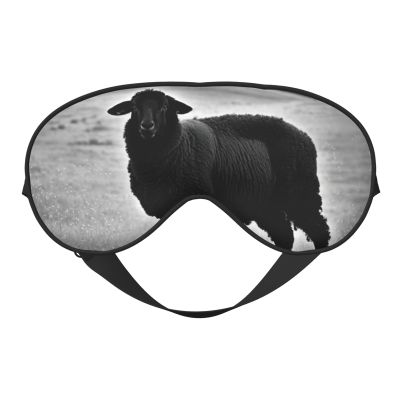 Cute Sheep Lamb Print Sleep Mask Silk-Like Eye Mask Sleeping Eye Mask for Women Men for Travel Sleep Relaxation