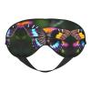 Beautiful Colorful Butterflys Print Sleep Mask Silk-Like Eye Mask Sleeping Eye Mask for Women Men for Travel Sleep Relaxation view 1