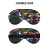 Beautiful Colorful Butterflys Print Sleep Mask Silk-Like Eye Mask Sleeping Eye Mask for Women Men for Travel Sleep Relaxation view 2