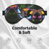 Beautiful Colorful Butterflys Print Sleep Mask Silk-Like Eye Mask Sleeping Eye Mask for Women Men for Travel Sleep Relaxation view 3