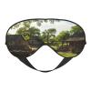 Farmhouse Print Sleep Mask Silk-Like Eye Mask Sleeping Eye Mask for Women Men for Travel Sleep Relaxation view 1