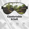Farmhouse Print Sleep Mask Silk-Like Eye Mask Sleeping Eye Mask for Women Men for Travel Sleep Relaxation view 3