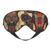 Art Guitar Pattern Print Sleep Mask Silk-Like Eye Mask Sleeping Eye Mask for Women Men for Travel Sleep Relaxation view 1
