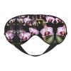 Bell Orchid Pattern Print Sleep Mask Silk-Like Eye Mask Sleeping Eye Mask for Women Men for Travel Sleep Relaxation view 1