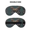 Beautiful Moth Print Sleep Mask Silk-Like Eye Mask Sleeping Eye Mask for Women Men for Travel Sleep Relaxation view 2