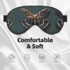 Beautiful Moth Print Sleep Mask Silk-Like Eye Mask Sleeping Eye Mask for Women Men for Travel Sleep Relaxation view 3
