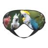 Beautiful Cockatoo Bird Flower Print Sleep Mask Silk-Like Eye Mask Sleeping Eye Mask for Women Men for Travel Sleep Relaxation view 1