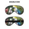 Beautiful Cockatoo Bird Flower Print Sleep Mask Silk-Like Eye Mask Sleeping Eye Mask for Women Men for Travel Sleep Relaxation view 2
