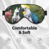 Beautiful Cockatoo Bird Flower Print Sleep Mask Silk-Like Eye Mask Sleeping Eye Mask for Women Men for Travel Sleep Relaxation view 3