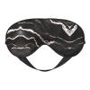 Black Rose Gold Marble Print Sleep Mask Silk-Like Eye Mask Sleeping Eye Mask for Women Men for Travel Sleep Relaxation view 1