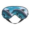HDSKFNS Dolphins In The Sea Print Sleep Mask Silk-Like Eye Mask Sleeping Eye Mask For Women Men For Travel Sleep Relaxation view 1