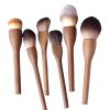 1Pcs Vintage European Wood Handle Makeup Brush - Super Soft Blush, Foundation & Contour Brush for Flawless Application(Foundation Brush) view 2