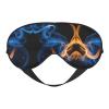 Blue Flame Print Sleep Mask Silk-Like Eye Mask Sleeping Eye Mask for Women Men for Travel Sleep Relaxation view 1