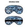 HDSKFNS Blue Camouflage Print Sleep Mask Silk-Like Eye Mask Sleeping Eye Mask For Women Men For Travel Sleep Relaxation view 2