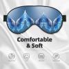 HDSKFNS Angel Wing Print Sleep Mask Silk-Like Eye Mask Sleeping Eye Mask For Women Men For Travel Sleep Relaxation view 3
